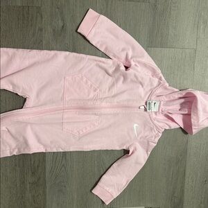 Nike Soft Pink Kids Footed One Piece